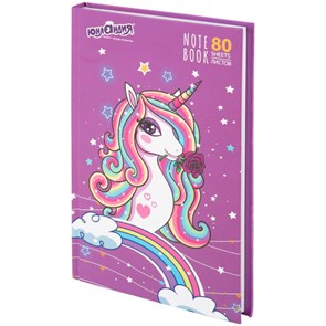 {{photo.Alt || photo.Description || 'Блокнот А5 134х206 мм, 80 л., твердый, клетка, выборочный лак, ЮНЛАНДИЯ, &quot;Единорог&quot;, 111616'}}