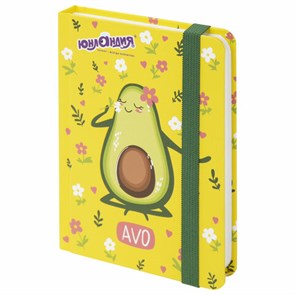 {{photo.Alt || photo.Description || 'Блокнот с резинкой в клетку 96 л., МАЛЫЙ ФОРМАТ А6 (109х148 мм), твердая обложка, ЮНЛАНДИЯ, &quot;Авокадо&quot;, 113745'}}