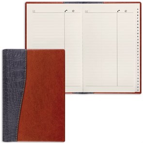 {{photo.Alt || photo.Description || 'Телефонная книжка А5 (136х202 мм), BRAUBERG &quot;Cayman&quot;, комбинированная гладкая и кожа крокодила, 96 л., вырубной алфавит, 125129'}}