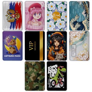 {{photo.Alt || photo.Description || 'Обложка-карман для карт и пропусков &quot;Cool Mix&quot;, 100х65 мм, 10 дизайнов ассорти, ПВХ, STAFF, 238336'}}