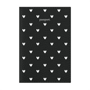 Обложка для паспорта натуральная кожа флоттер, принт 