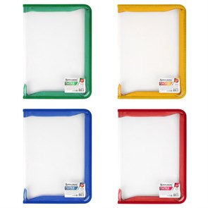 {{photo.Alt || photo.Description || 'Папка на молнии пластиковая BRAUBERG &quot;Диагональ&quot;, А4, 325х230 мм, прозрачная, молния ассорти, 224052'}}