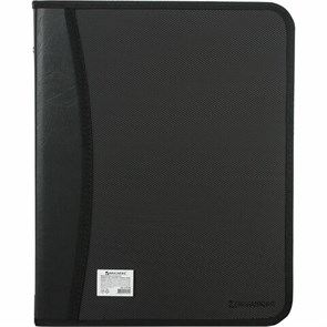 {{photo.Alt || photo.Description || 'Папка на молнии пластиковая BRAUBERG, А4, 350х282х33 мм, 2 отделения, 4 кармана, бизнес-класс, черная, 225166'}}