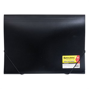 {{photo.Alt || photo.Description || 'Папка на резинках BRAUBERG &quot;Business&quot;, А4, 6 отделений, пластиковый индекс, черная, 0,5 мм, 224145'}}