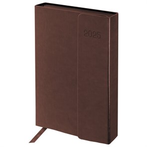 {{photo.Alt || photo.Description || 'Ежедневник датированный 2025 А5 148х218 мм GALANT &quot;Magnetic&quot;, под кожу, клапан, коричневый, 115709'}}