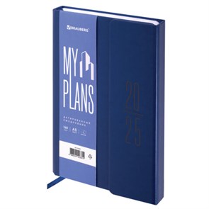 {{photo.Alt || photo.Description || 'Ежедневник датированный 2025, А5, 138x213 мм, BRAUBERG &quot;Towny&quot;, под кожу, клапан, синий, 115765'}}