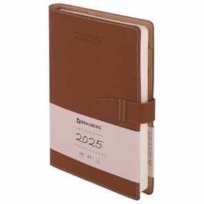 {{photo.Alt || photo.Description || 'Ежедневник датированный 2025, А5, 143x218 мм, BRAUBERG &quot;Journal&quot;, под кожу, застежка, органайзер, коричневый, 115883'}}