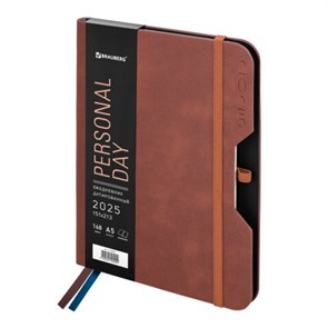 {{photo.Alt || photo.Description || 'Ежедневник датированный 2025, А5, 151х213 мм, BRAUBERG &quot;Note&quot;, под кожу, держатель для ручки, резинка-фиксатор, коричневый, 115929'}}