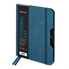 {{photo.Alt || photo.Description || 'Ежедневник датированный 2025, А5, 151х213 мм, BRAUBERG &quot;Note&quot;, под кожу, держатель для ручки, резинка-фиксатор, синий, 115931'}}