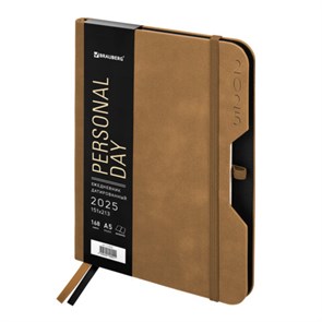 {{photo.Alt || photo.Description || 'Ежедневник датированный 2025, А5, 151х213 мм, BRAUBERG &quot;Note&quot;, под кожу, держатель для ручки, резинка-фиксатор, бежевый, 115935'}}