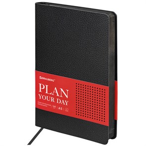 {{photo.Alt || photo.Description || 'Ежедневник недатированный А5 (138х213 мм) BRAUBERG &quot;Stylish&quot;, кожзам, гибкий, 160 л., черный, 126224'}}