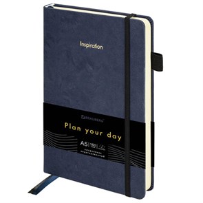 {{photo.Alt || photo.Description || 'Ежедневник недатированный А5 138x213мм BRAUBERG Velvet, резинка, держатель, 160л, синий, 116243'}}