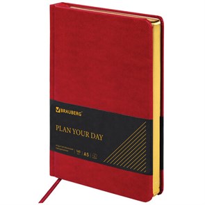 {{photo.Alt || photo.Description || 'Ежедневник недатированный А5 138х213 мм BRAUBERG &quot;Iguana&quot; под кожу, 160 л., красный, 125092'}}