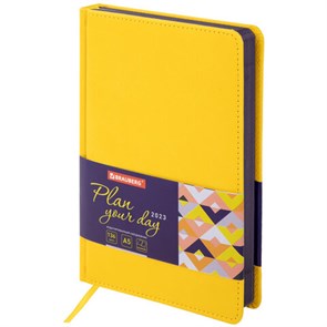 {{photo.Alt || photo.Description || 'Ежедневник недатированный А5 138х213 мм BRAUBERG &quot;Rainbow&quot; под кожу, 136 л., желтый, 111670'}}