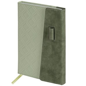 {{photo.Alt || photo.Description || 'Ежедневник недатированный А5 138х213 мм, BRAUBERG &quot;Stitch&quot;, под кожу, магнит, 160 л., оливковый, 116588'}}