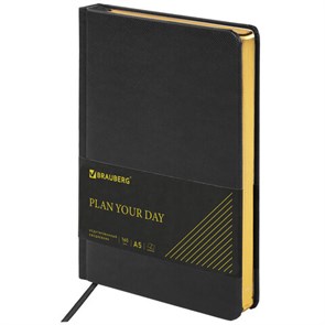 {{photo.Alt || photo.Description || 'Ежедневник недатированный А5, 138х213 мм, BRAUBERG &quot;Iguana&quot; под кожу, 160 л., черный, 125089'}}