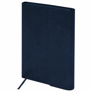 {{photo.Alt || photo.Description || 'Ежедневник с магнитным клапаном недатированный, под кожу, А5, темно-синий, BRAUBERG &quot;Magnetic X&quot;, 113279'}}