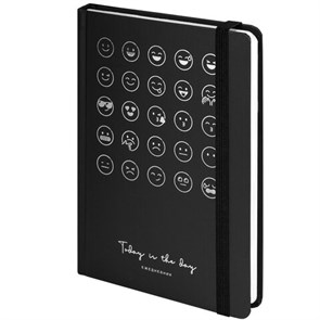 {{photo.Alt || photo.Description || 'Ежедневник недатированный с резинкой А5 (145х203 мм), BRAUBERG, твердый, фольга, 128 л., &quot;Emoji&quot;, 114567'}}