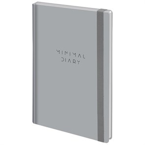 {{photo.Alt || photo.Description || 'Ежедневник недатированный с резинкой А5 145х203 мм, BRAUBERG, твердый, 160 л, &quot;Minimal&quot;, серый, 116302'}}