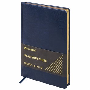 {{photo.Alt || photo.Description || 'Еженедельник недатированный А5, 145х215 мм, BRAUBERG &quot;Iguana&quot;, под кожу, 64 л., синий, 114476'}}