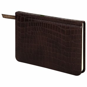 {{photo.Alt || photo.Description || 'Еженедельник недатированный МАЛЫЙ ФОРМАТ А6 (95х155 мм) BRAUBERG &quot;Alligator&quot;, кожзам, 64 л., коричневый, 126183'}}