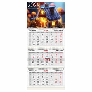 {{photo.Alt || photo.Description || 'Календарь квартальный на 2025 г., 3 блока, 3 гребня, с бегунком, мелованная бумага, BRAUBERG, &quot;Уют&quot;, 116139'}}