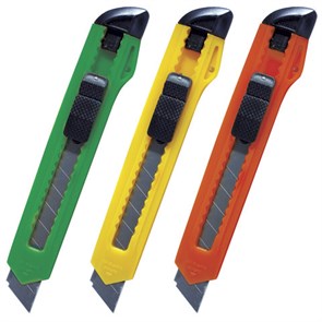 {{photo.Alt || photo.Description || 'Нож канцелярский 18 мм ERICH KRAUSE &quot;Standard&quot;, автофиксатор, корпус ассорти, подвес, 19145'}}