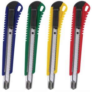 {{photo.Alt || photo.Description || 'Нож канцелярский 9 мм STAFF &quot;Profit&quot;, усиленный, металлические направляющие, автофиксатор, ассорти, 237082'}}