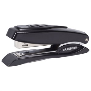 {{photo.Alt || photo.Description || 'Степлер №10 металлический BRAUBERG &quot;ST-200M&quot;, до 16 листов, с резиновой накладкой и антистеплером, черный, 224344'}}