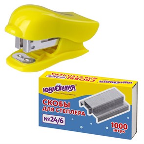 {{photo.Alt || photo.Description || 'Степлер №24/6, 26/6 МИНИ ЮНЛАНДИЯ &quot;Дельфин&quot;, до 20 листов + скобы 24/6 1000 шт., ассорти, блистер, 228597'}}