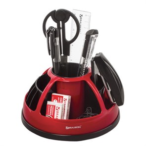 {{photo.Alt || photo.Description || 'Канцелярский набор BRAUBERG &quot;Микс&quot;, 10 предметов, вращающаяся конструкция, черно-красный, блистер, 231929'}}