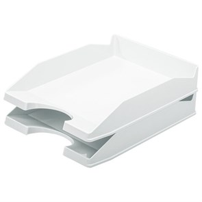 {{photo.Alt || photo.Description || 'Лоток горизонтальный для бумаг КОМПЛЕКТ 2 шт., BRAUBERG &quot;Modern&quot;, 346х254х61 мм, белый, 238026'}}