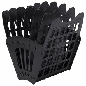 {{photo.Alt || photo.Description || 'Лоток для бумаг веерный BRAUBERG-SMART, 7-ми секционный, сетчатый, черный, 231143'}}