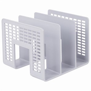 {{photo.Alt || photo.Description || 'Лоток-сортер для бумаг BRAUBERG &quot;Radikal&quot;, 3 отделения, 207х212х165 мм, сетчатый, серый, 235365'}}