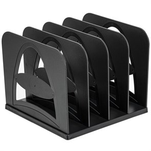 {{photo.Alt || photo.Description || 'Лоток-сортер для бумаг BRAUBERG GRAND OFFICE, 4 отделения, 210х210х170 мм, сборный, черный, 238113'}}