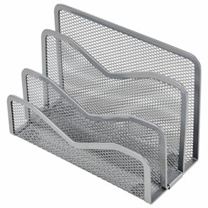 {{photo.Alt || photo.Description || 'Подставка для сортировки писем и бумаг 3-х секционная BRAUBERG &quot;Germanium&quot;, 122х173х83 мм, серебро, 237970'}}