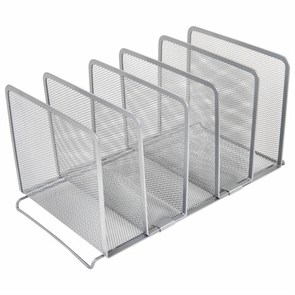 {{photo.Alt || photo.Description || 'Подставка для сортировки писем и бумаг 5-ти секционная BRAUBERG &quot;Germanium&quot;, 195х365х205 мм, серебро, 237969'}}