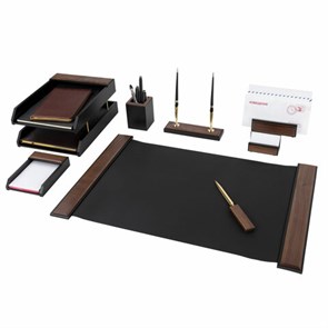 {{photo.Alt || photo.Description || 'Набор настольный GALANT &quot;Sirius&quot; из дерева, 8 предметов, цвет &quot;орех/чёрный&quot;, 238161'}}