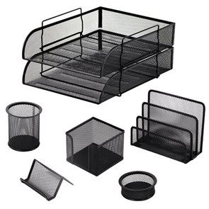 {{photo.Alt || photo.Description || 'Настольный набор из металла BRAUBERG &quot;Germanium&quot;, 7 предметов, черный, 231962'}}