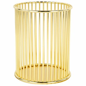 {{photo.Alt || photo.Description || 'Органайзер стаканчик для косметики и мелочей MONTE VITA, металлический, 100х80 мм, золото, 272484'}}