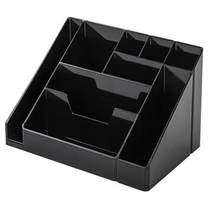 {{photo.Alt || photo.Description || 'Подставка-органайзер BRAUBERG GRAND OFFICE, 9 отделений, 115х160х105 мм, черная, 238098'}}