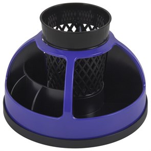 {{photo.Alt || photo.Description || 'Подставка-органайзер STAFF &quot;Attraction&quot;, 9 отделений, вращающаяся, черная/фиолетовая, 238320'}}