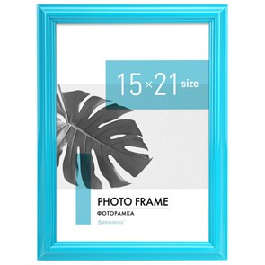 {{photo.Alt || photo.Description || 'Рамка 15х21 см небьющаяся, багет 17,5 мм, пластик, BRAUBERG &quot;Colorful&quot;, голубая, 391237'}}