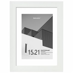 {{photo.Alt || photo.Description || 'Рамка 15х21 см с паспарту 10х15 см небьющаяся, багет 20 мм пластик, BRAUBERG &quot;New Age&quot;, белая, 391274'}}