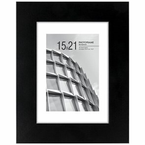 {{photo.Alt || photo.Description || 'Рамка 15х21 см с паспарту 10х15 см небьющаяся, багет 40 мм, МДФ, BRAUBERG &quot;Malcolm&quot;, черная, 391268'}}