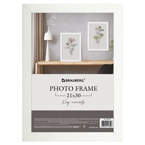 {{photo.Alt || photo.Description || 'Рамка 21х30 см небьющаяся, аналог IKEA, багет 21 мм, МДФ, BRAUBERG &quot;Idea&quot;, белая, 391370'}}