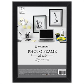 {{photo.Alt || photo.Description || 'Рамка 21х30 см небьющаяся, аналог IKEA, багет 21 мм, МДФ, BRAUBERG &quot;Idea&quot;, черная, 391371'}}