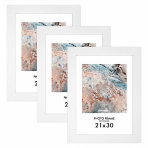 {{photo.Alt || photo.Description || 'Рамка 21х30 см небьющаяся, КОМПЛЕКТ 3 шт., багет 29 мм, МДФ, BRAUBERG &quot;Basic&quot;, белая, 391260'}}