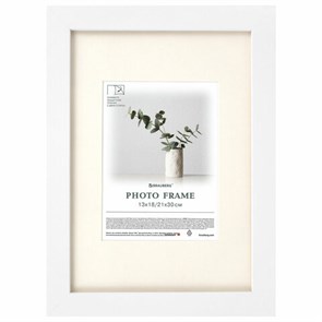 {{photo.Alt || photo.Description || 'Рамка 21х30 см с паспарту 13х18 см небьющаяся, багет 26 мм МДФ, BRAUBERG &quot;Ambassador&quot;, белая, 391366'}}