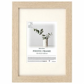 {{photo.Alt || photo.Description || 'Рамка 21х30 см с паспарту 13х18 см, небьющаяся, багет 26 мм, МДФ, BRAUBERG &quot;Ambassador&quot;, цвет дуб, 391367'}}